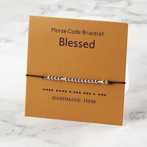 "Blessed" Morse Code Bracelet
